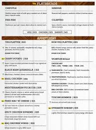 California Pizza Kitchen Menu Menu For California Pizza Kitchen Lower Parel Mumbai