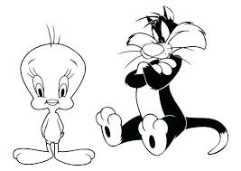 Tweety Bird Coloring Page Printable In 2020 Bird Coloring Pages Cat Coloring Page Valentines Day Coloring Page