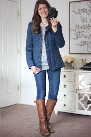 100% polyester machine wash cold with like colors, line dry Sarah Quilted Jacket With Faux Fur Collar Lining From Coffeeshop And Sophia Skinny Jean With Brown Riding Boots Stitch Fix Fashion To Do List