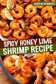 Miel Epice Lime Recette De Crevettes Rapide Et Facile Le Chef Chunky Honey Lime Shrimp Recipe Lime Shrimp Recipes Shrimp Recipes Easy