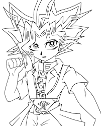 Here you can download and print this simple yu gi oh pics colouring book, picture, worksheets for kindergarten and nursery children's online. Yami Yugi Coloring Pages