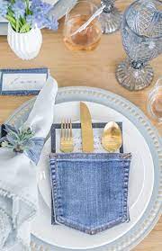 Blue Jean Baby Shower For Ali Fedotowsky Inspired By This In 2021 Blue Jean Baby Denim Baby Shower Blue Jeans Crafts