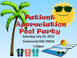 Patient Appreciation Pool Party Pool Party Pool Ymca