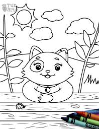 There are so many types of kittens all across the world, these pages offer ample opportunities for young minds to experiment with colors and explore their creative potential. Coloring Page Cute Kitten Kitten In The Field Coloring Pages Free Coloring Pages Printable Coloring Pages