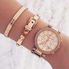 Michael Kors Women S Chronograph Parker Rose Gold Tone Stainless Steel Bracelet Watch 39mm Mk5491 Jewelry Beautiful Jewelry Gold Watch