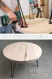 Diy round coffee table plans. Diy Round Patterned Coffee Table Modern Builds