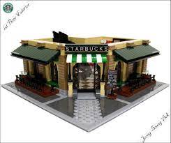 lego starbucks cafe modular lego design lego modular starbucks