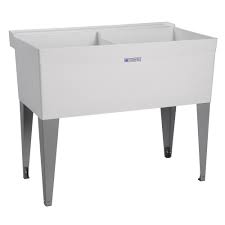 thermoplastic floor mount utility tub