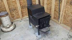 Fisher Baby Bear Wood Stove And Chimney Pipe Installation Youtube