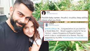 Explore virat kohli profile at times of india. From Anuvira To Anushvi Fans Suggest Some Cute Names For Virat Kohli And Anushka Sharma S Baby Girl Bollywood Bubble