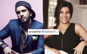 Ranveer Singh Posts A Hot Image Zoya Akhtar Drops A Savage Comment Zoya akhtar latest breaking news, pictures, photos and video news. image zoya akhtar drops a savage comment