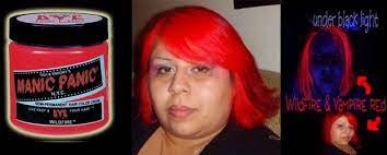 Manic Panic Cream Dye Wildfire Glows Under Blacklight Hair Dye Colors Permanent Hair Color Dyed Hair