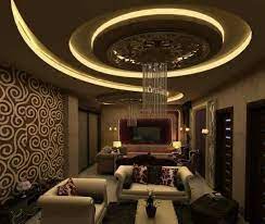 Gypsum Board False Ceiling Design Ideas With Led Hidden Lighting For Living Rooms Decorati Gypsum Ceiling Design False Ceiling Design Pop False Ceiling Design