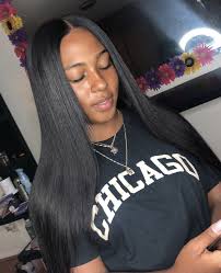 Women with long hair know that they have plenty of options when it comes to hairstyles. 500 Straight Hairstyles For Black Women Ideas Straight Hairstyles Hair Styles Straight Human Hair