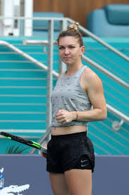 The power of her performance is always so strong that the tennis sphere. Simona Halep Spotted On The Practice Court Prior To The Start Of The Miami Open Tennis Tournament At Hard Rock Stadium In Miami Florida 160319 1
