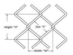 Fabric height shall be 72 inches unless otherwise shown on the drawings. Chain Link Fence Mesh Grades