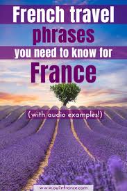 French Basics Useful French Travel Phrases For A Trip To France Audio In 2020 France Travel French Travel Phrases Travel Phrases