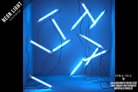 Second Life Marketplace Okuma Neon Lights Backdrop Blue