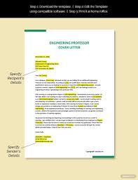 Free cover letter templates for word. Engineering Professor Cover Letter Template Free Pdf Google Docs Word Template Net Cover Letter Template Cover Letter Template Free Lettering