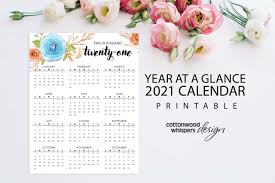 We have curated some heartwarming quotes for this day. 2021 Year At A Glance Calendar Blue Floral Printable Calendar Printables By Cottonwood Whispers