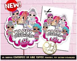 Best lol birthday cake from 39 best lol surprise dolls birthday images on pinterest. Decorations Cake Toppers Home Garden Personalised Lol Surprise Birthday Cake Topper Name And Age Lol Surprise Doll