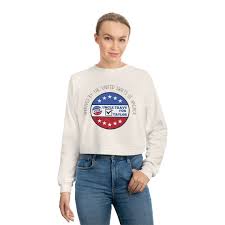 Uncle Travy for Taylor Women's Cropped Fleece Pullover, Vote Travis Taylor,  Kelce Swift 2024, Cute Election Shirt, I Voted Top, USA Shirt