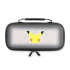 【carrying case for nintendo switch】nintendo pokémon switch case, sectioned compartments secure screen fits ac adpater, joy cons, joycon grip and other accessories, or switch pro controller, keep them organized and safe. Pokemon Celebration Protection Case For Nintendo Switch By Powera Pokemon Center Official Site
