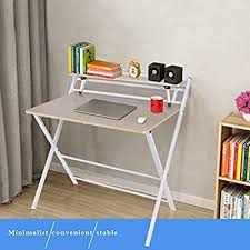 Amazon Com Toxz Writing Computer Desk Modern Simple Study Desk Folding Laptop Table For Home Office Workstation In 2020 Desks For Small Spaces Simple Desk Small Desk