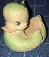VINTAGE 1966 EDWARD Mobley Squeaky Toy Rubber Duck 5” $10.50
