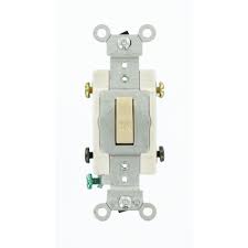 You didnt draw a battery in the pic so do that and run all the negatives of the leds to the neg post on battery. Leviton 20 Amp Double Pole Commercial Switch Ivory R51 0csb2 2is The Home Depot