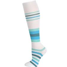 Nurse Healthcare Medical 10 14mmhg Gradient Compression Socks Cute Blue Stripes Tm Compresio Blue Stripes Fashion Compression Socks Womens Compression Socks