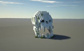 Simple Skull Build : Minecraft | Minecraft Statues, Minecraft, Minecraft  Skeleton