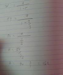 Maybe you would like to learn more about one of these? Rasio Deret Geometri Tak Hingga 2 3 Jika Jumlahnya 54 Suku Pertama Barisan Tersebut Adalah Brainly Co Id