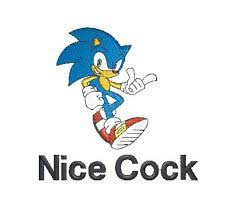 Sonic Nice Cock Stitchfile Embroidery Digital File - Etsy