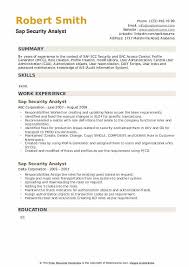 Check spelling or type a new query. Sap Security Analyst Resume Samples Qwikresume