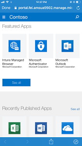 Intune Company Portal Productivity Business Apps Ios Intune Company Portal Microsoft Corporation