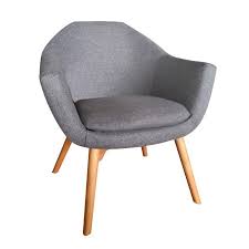 Un fauteuil gamer songmics forban en tissu. Fauteuil Cabriolet Tissu Gris Pieds Bois 66x74xh76cm Oslo2 Fauteuils Pier Import