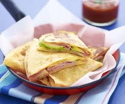 Ham Avocado And Cheese Quesadillas Recipe Cheese Quesadilla Cheese Quesadilla Recipe Recipes