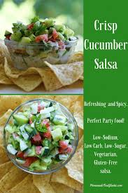Zelman, mph, rd, ld on june 01, 2020. Crisp Cucumber Salsa Is A Refreshing Low Sodium Low Carb Low Sugar Vegetarian Gluten Fr Low Salt Recipes Heart Healthy Recipes Low Sodium Low Sodium Snacks