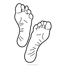 Girl's feet coloring page from face and body category. Feet Coloring Page Ultra Coloring Pages