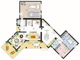 Les meilleurs plan maison pour terrain 200m2. Maison Moderne Contemporaine Plan Plan Maison Plain Pied Plan Maison Plan Architecture Maison