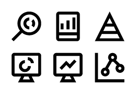 Statistics Analytics Icons By Vectors Market Marketing Analytics Statistics
