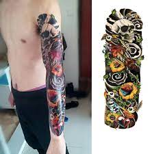Desain gambar tato bunga keren untuk cowok dan ck 10 30 2020 semoga kumpulan beberapa gambar desain tato bunga yang keren diatas 30. Tattoo Temporary Tangan Full Warna Terbaru Shopee Indonesia