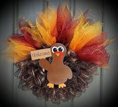 Thanksgiving Fall Turkey Mesh Wreath Thanksgiving Mesh Wreath Thanksgiving Wreaths Diy Fall Thanksgiving Decor