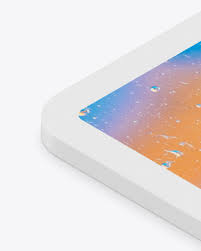 Highest quality mockups for photoshop. Ipad Pro 12 9 Isometric Clay Right Mockup In Device Mockups On Yellow Images Object Mockups