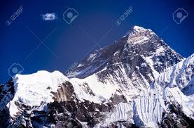 Mount Everest With Clear Blue Sky In The Nepal Himalaya Mountain Stock Photo Picture And Royalty Free Image Image 18871922