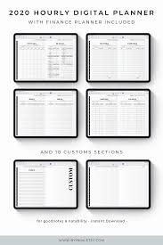 Digital Planner 2021 Goodnotes Planner Notability Planner Etsy Digital Planner Planner Hourly Planner