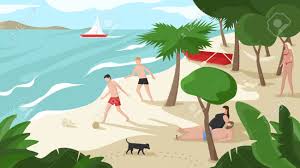 Simple landscapes photo contest finalists! A High Quality Horizontal Background Of Landscape With Beach Royalty Free Cliparts Vectors And Stock Illustration Image 114296485