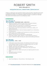 This week we are working on letter vv. Barn Manager Resume Samples Qwikresume