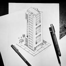 Architectural Skyscraper Concept Mydrawing Draw Sketch Architexture Instagram Drawing Building Urba Architecture Sketch Drawing Illustrations Drawings